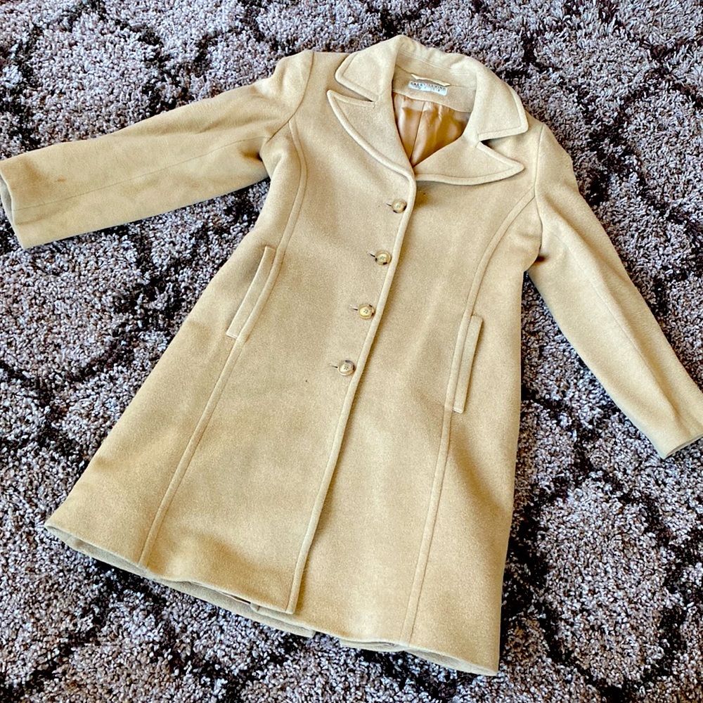 Larry Levine Design Camel Hair Coat